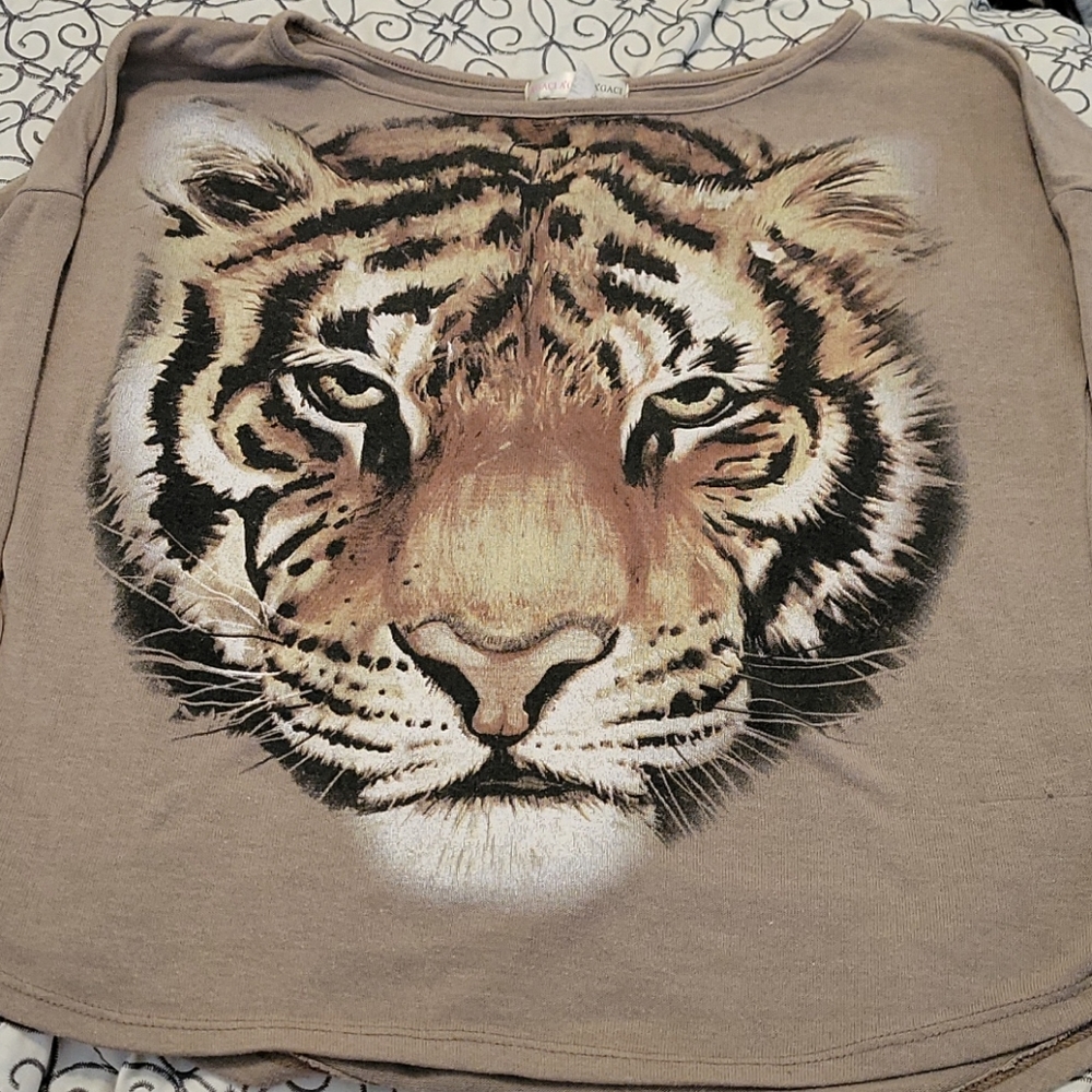 A lion graphic T-shirt